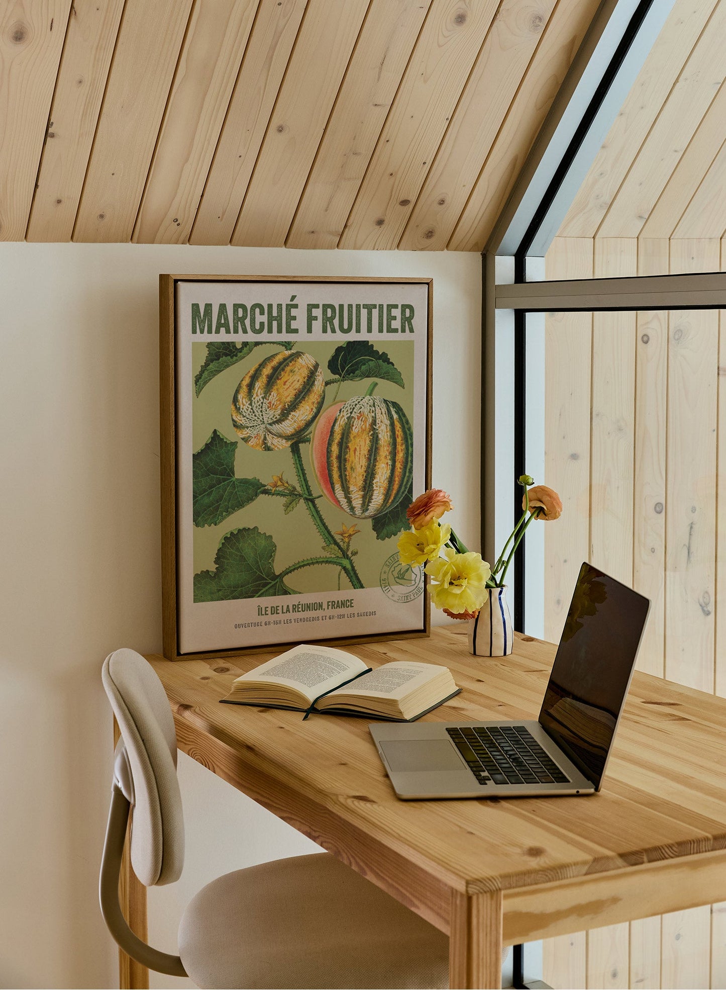 Marché Fruitier Reunion Island, Poster