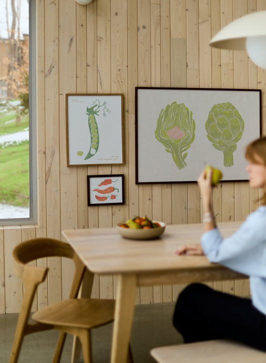 Artichoke Duotone Print, Poster