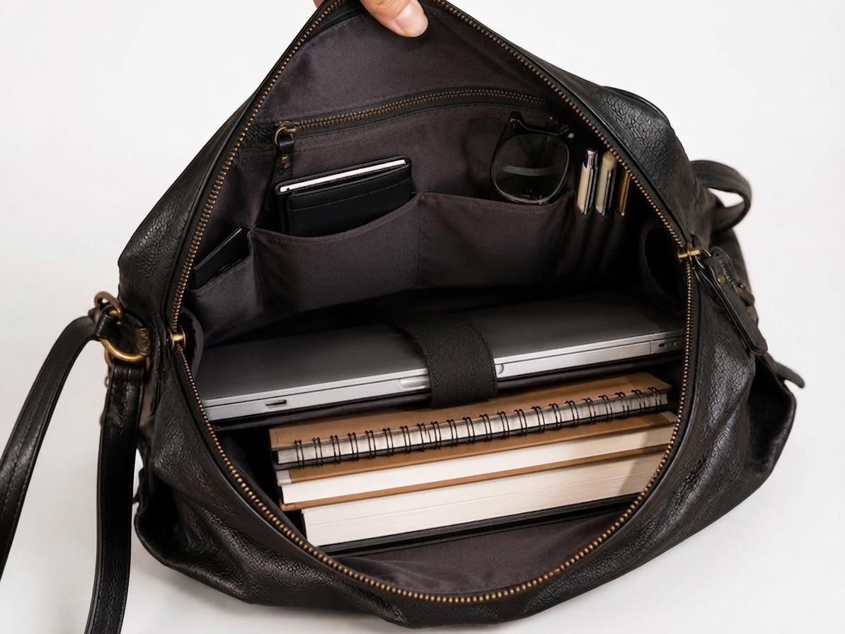 Convertible Leather Backpack Purse, Professional Work Laptop Bag, Handmade Travel Daypack