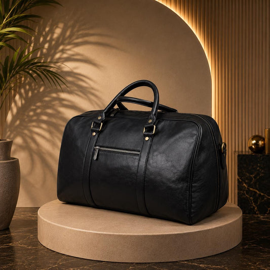 Handmade Full Grain Leather Weekender Bag, Distressed Travel Duffel Overnight Carry-on
