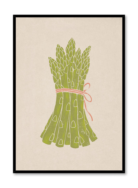 Asparagus Duotone Print, Poster