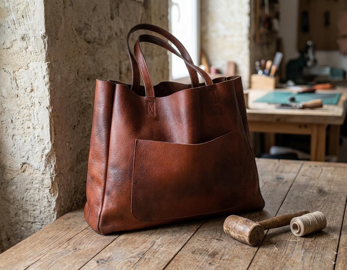 Oversized Leather Weekender Bag | Classic Travel Tote for Men and Women | Large Duffle Bag | Overnight Carry On Luggage | Personalized Gift
