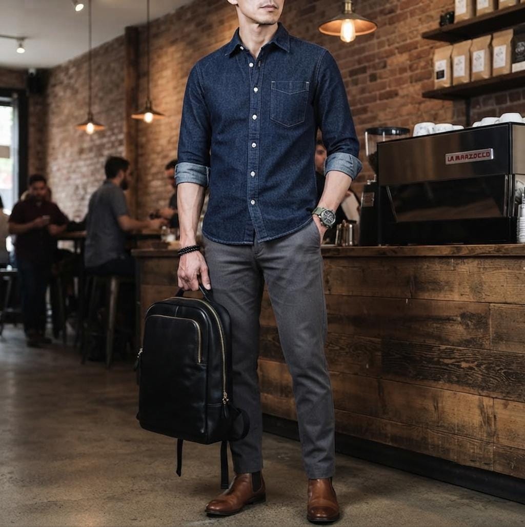 Full Grain Black Leather Backpack, Handmade Laptop Bag, Minimalist Commuter Rucksack