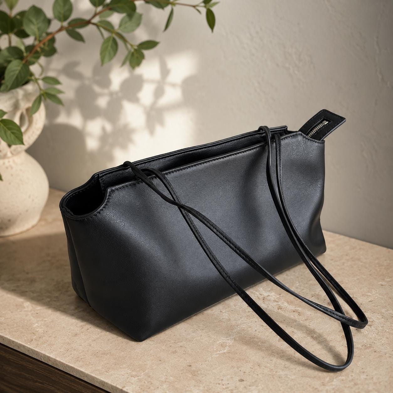 Lambskin Shoulder Bags, Small Leather Tote Bag, 2026 New Trendy Handbags