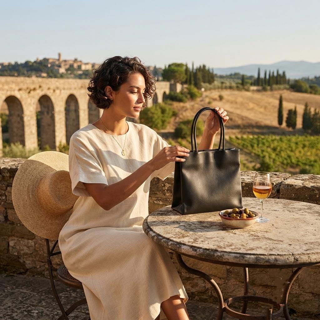 Soft Lambskin Leather Mini Tote Bag | Minimalist Top Handle Evening Purse