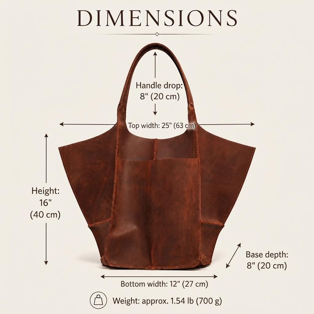 Large Full Grain Leather Hobo Bag, Handmade Slouchy Shoulder Purse, Personalized Tote