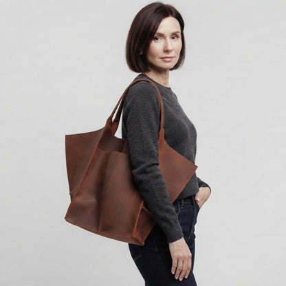 Large Full Grain Leather Hobo Bag, Handmade Slouchy Shoulder Purse, Personalized Tote