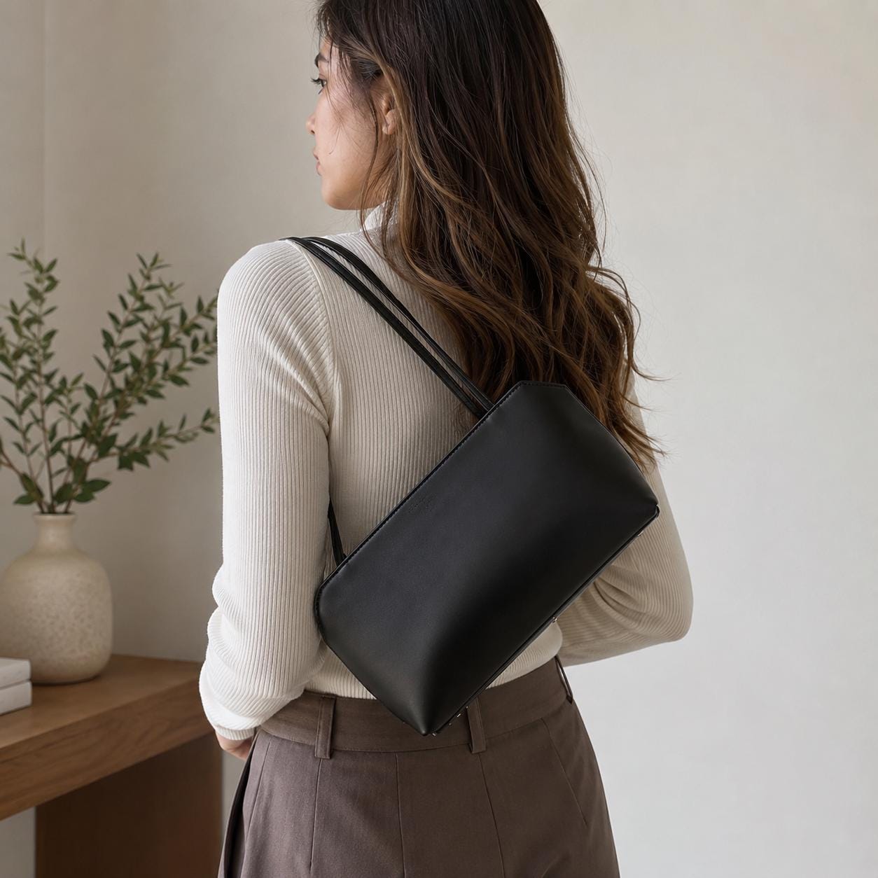Lambskin Shoulder Bags, Small Leather Tote Bag, 2026 New Trendy Handbags
