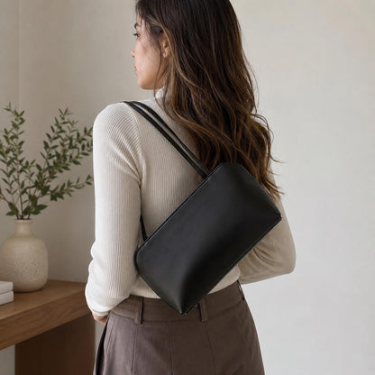 Lambskin Shoulder Bags, Small Leather Tote Bag, 2026 New Trendy Handbags