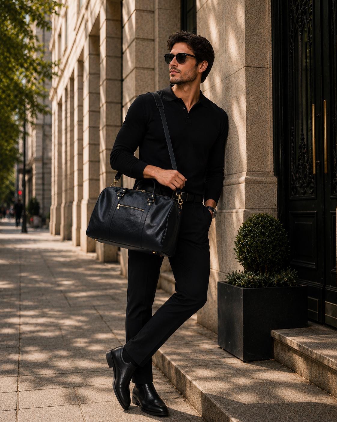 Handmade Full Grain Leather Weekender Bag, Distressed Travel Duffel Overnight Carry-on