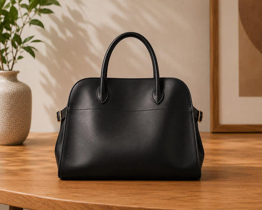 Genuine Suede Leather Tote Bag, Minimalist Cowhide Shoulder Handbag, Everyday Work Purse